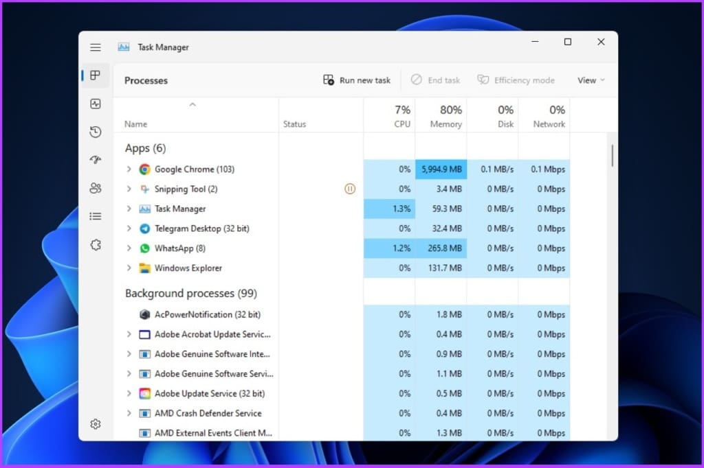open Windows Task Manager
