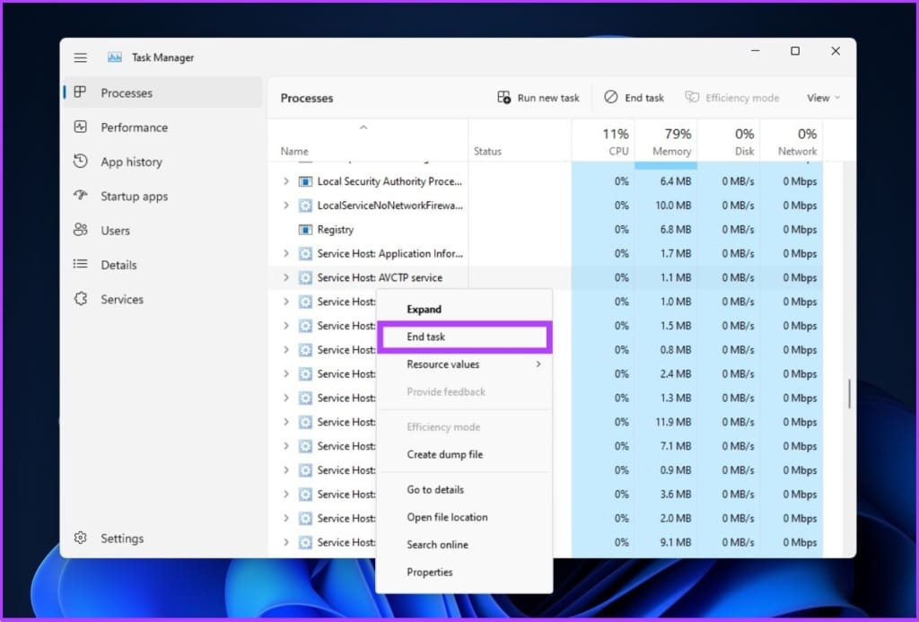select the file and click End task