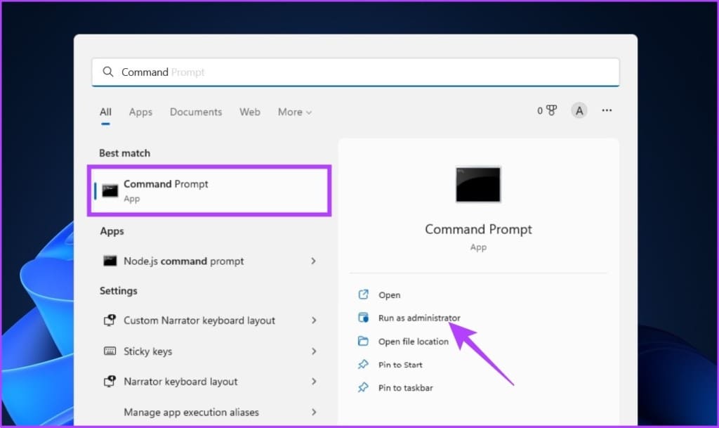 Open Command Prompt