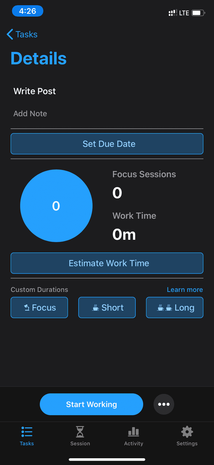 Focus Task