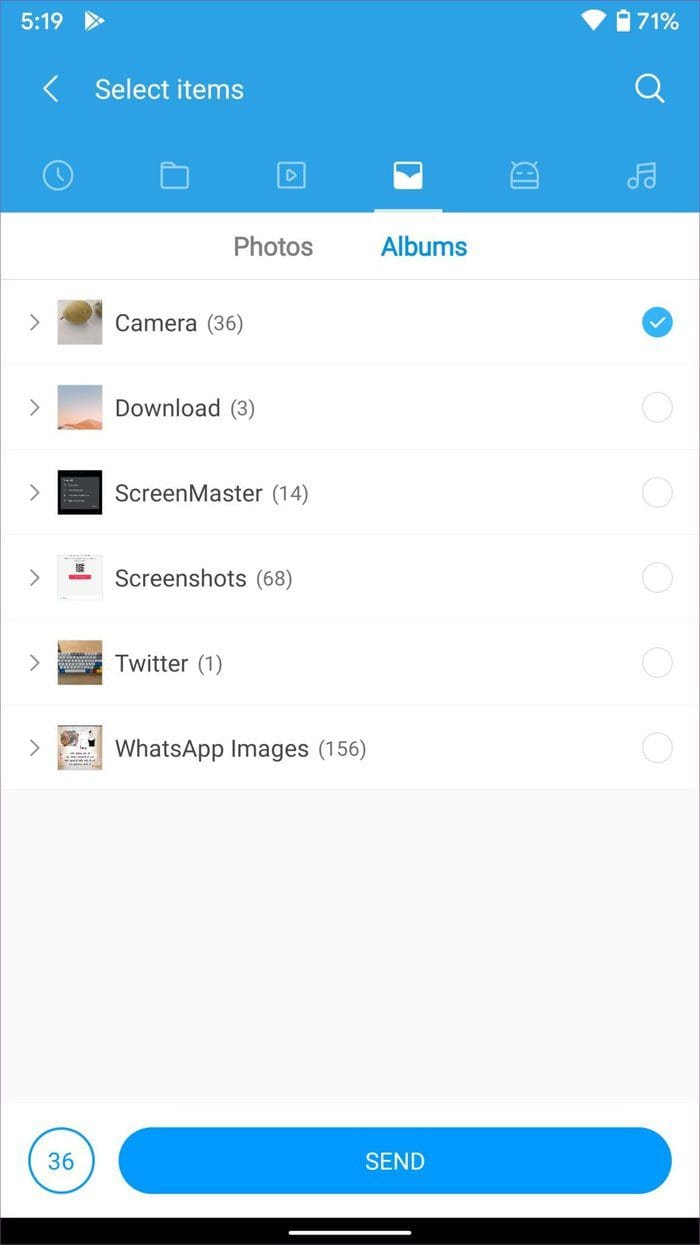 Folder share shareme