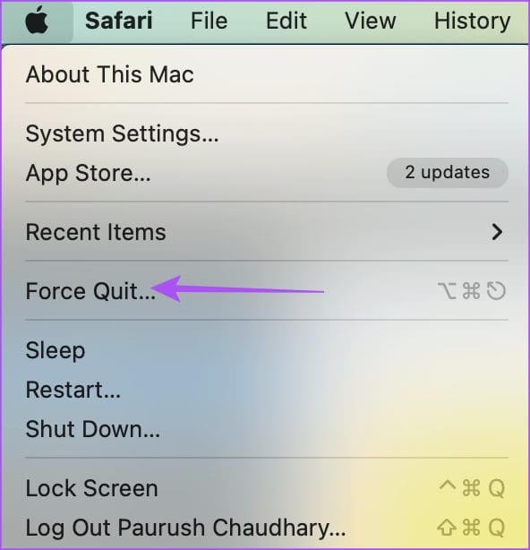 force quit mac