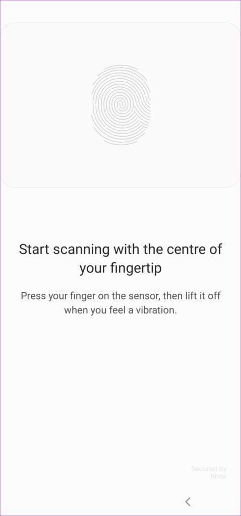 Registering fingerprint