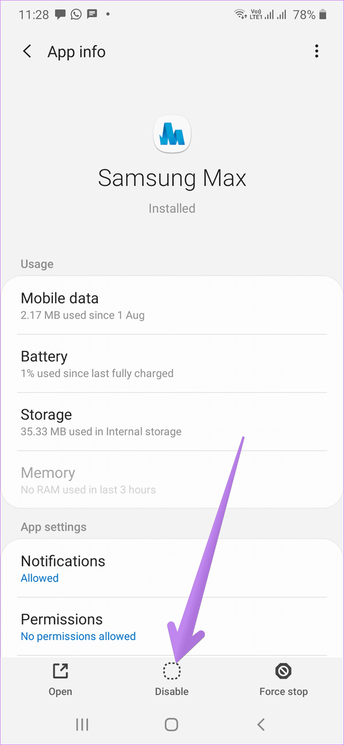 Free up storage in samsung phones 11