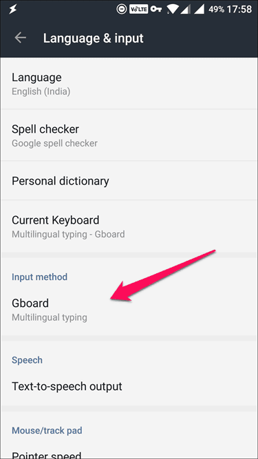Gboard Under Languages And Input