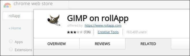 Gimpinchromestore