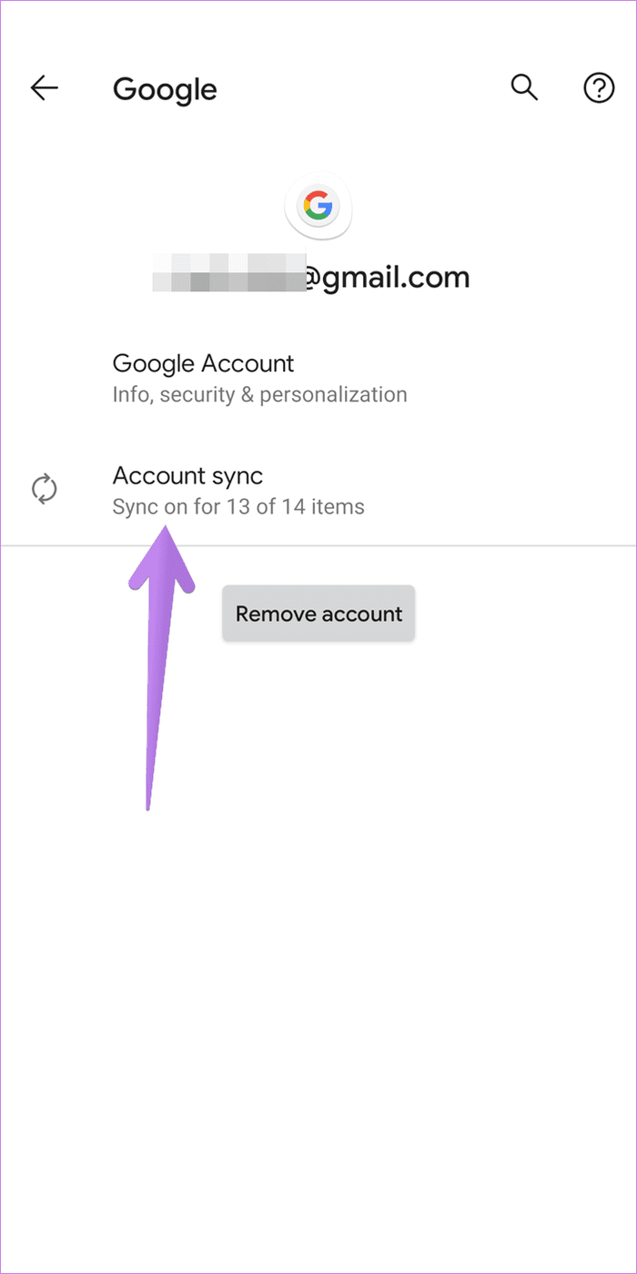 Gmail not showing email android 9
