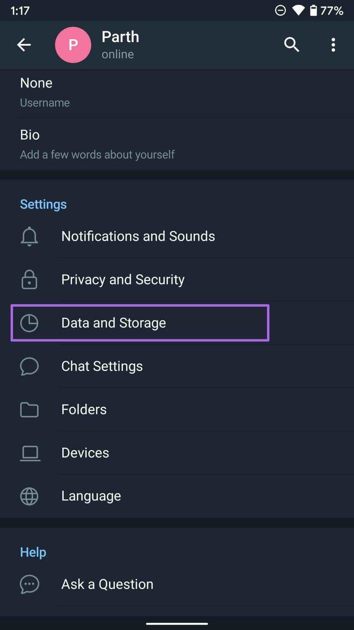 Go to data and storage
