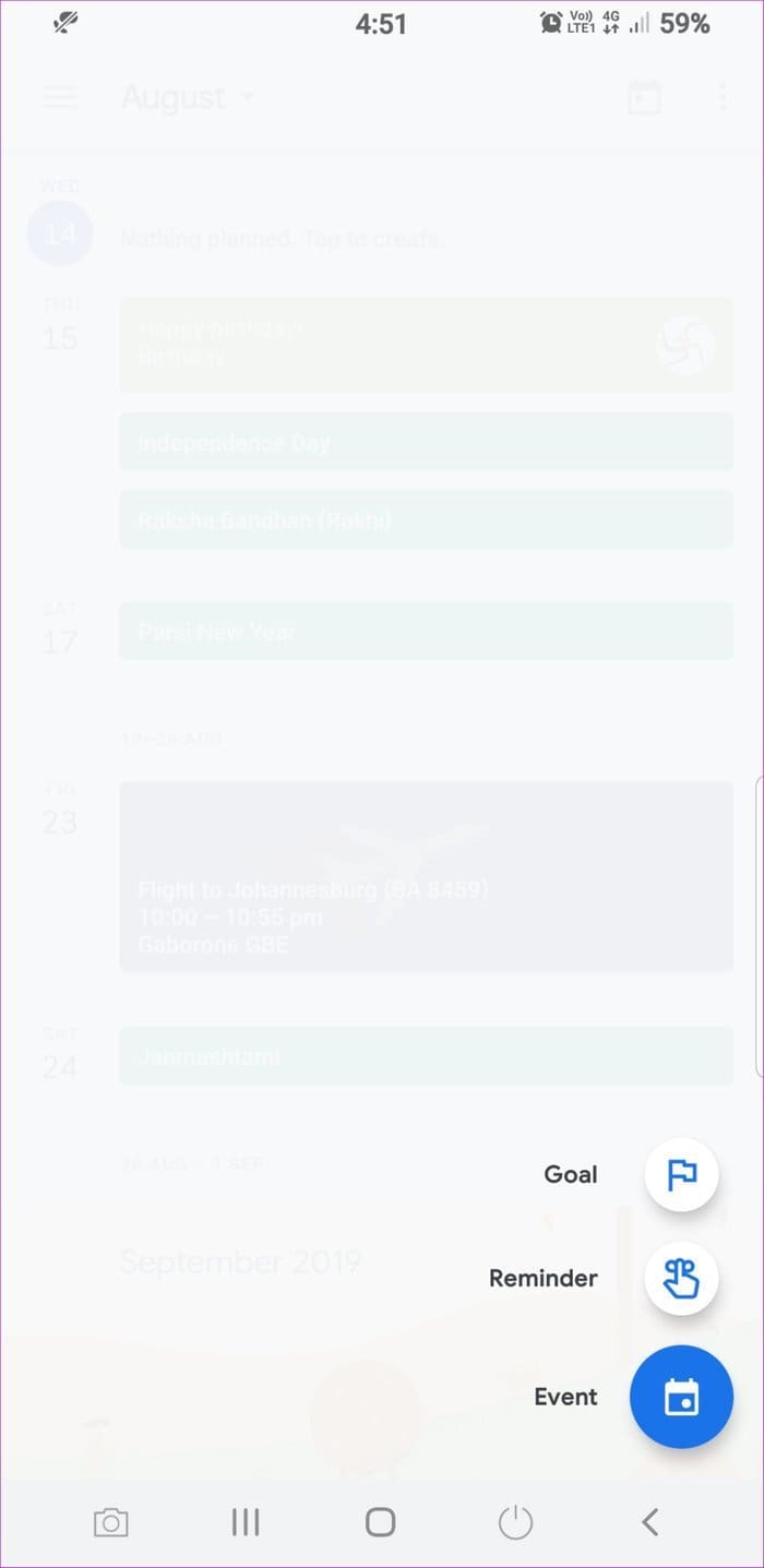 Google Add New Event