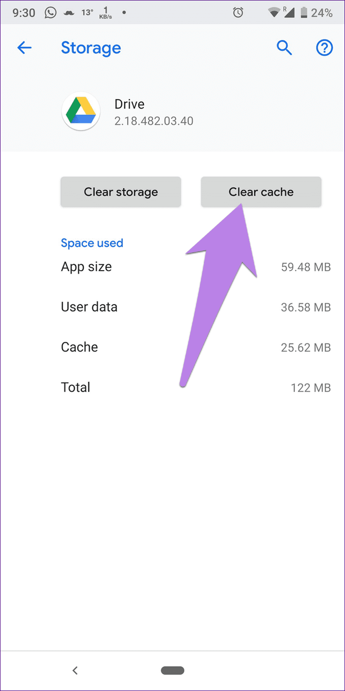 Google drive storage full but no files issue 10