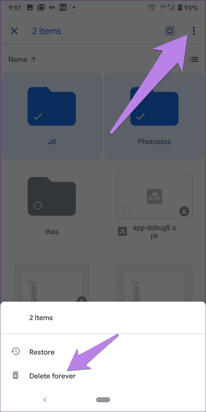 Google drive storage full but no files issue 5