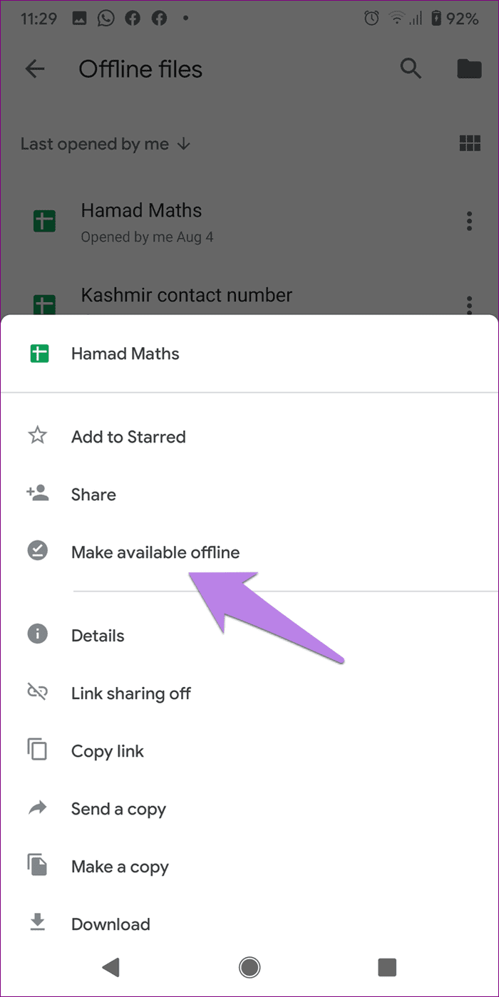 Google drive stuck on making files available offline 10