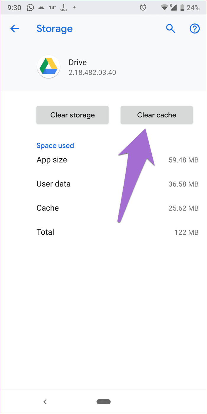 Google drive stuck on making files available offline 4