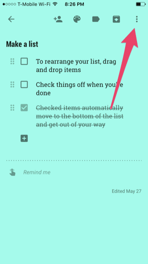 Google Keep Docs Mobile 1