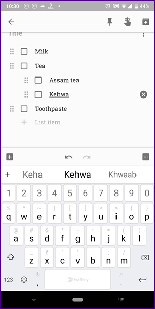 Google Keep Shortcuts 9