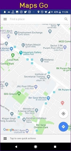 Google Maps Vs Maps Go Comparison 3