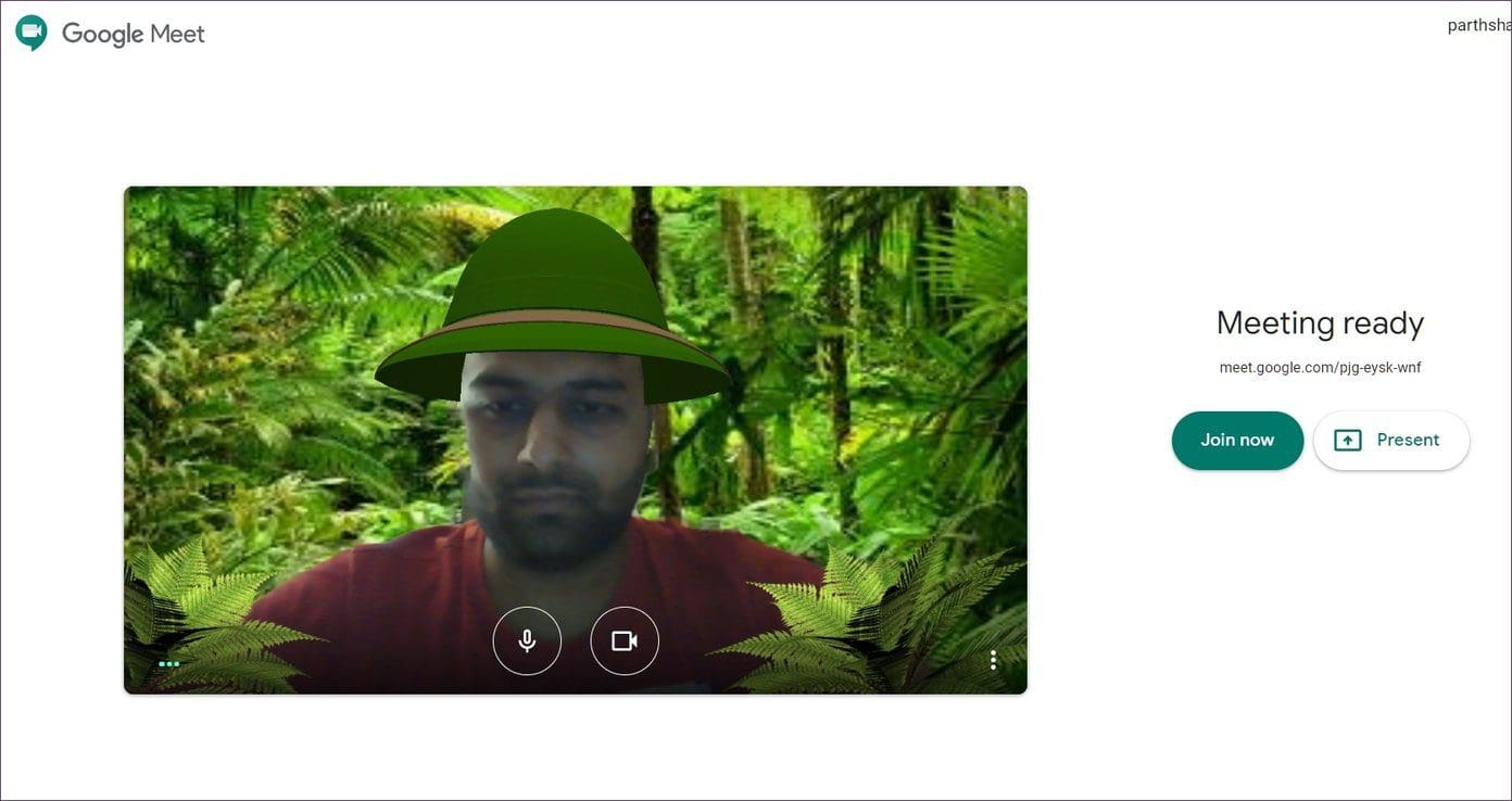 Google meet snap camrea