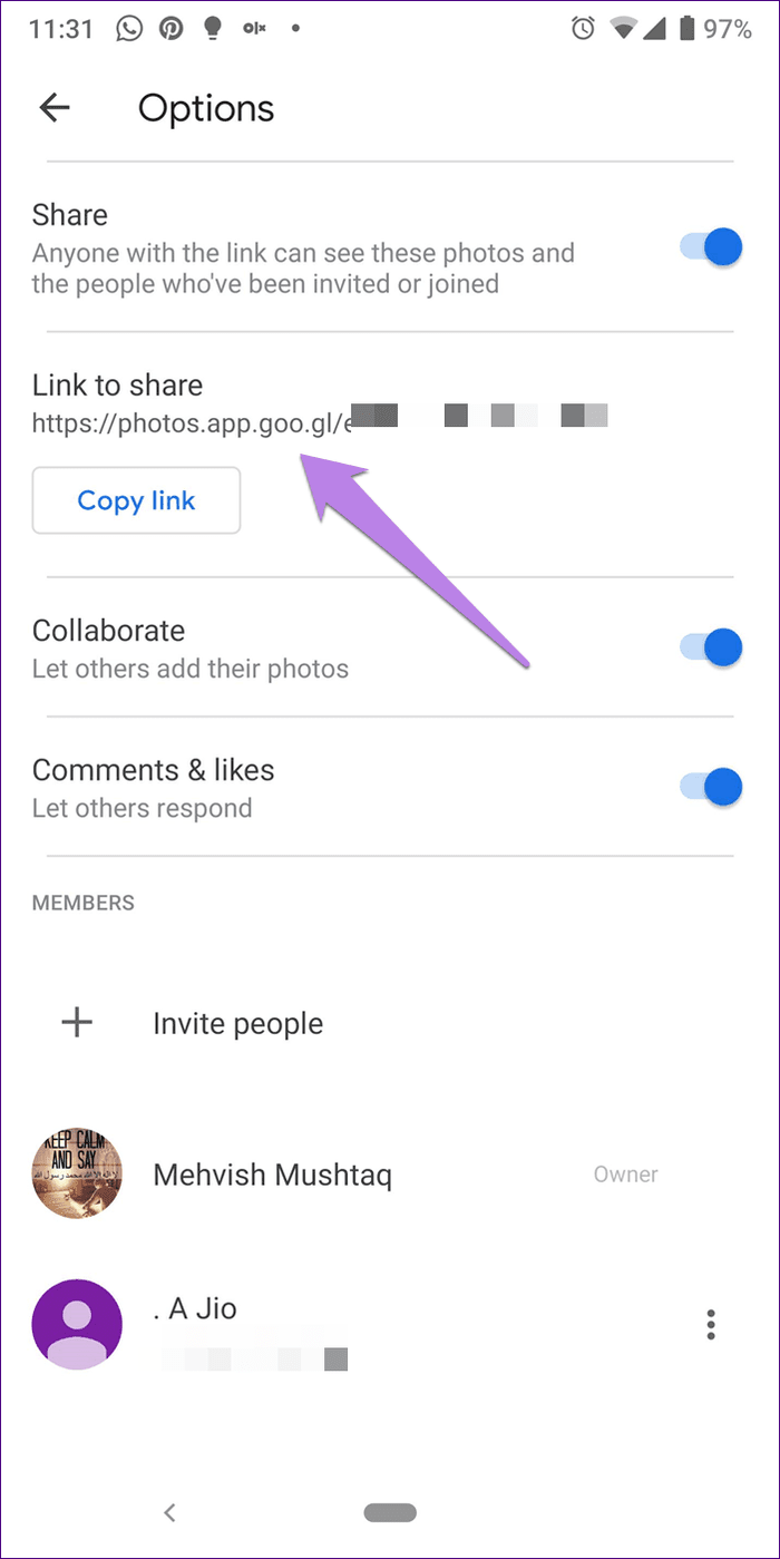 Google Photos Link Sharing Permission 17