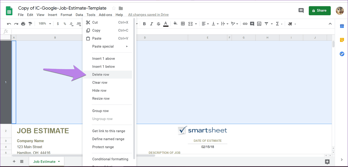 Google Sheets Invoice Template Free 3