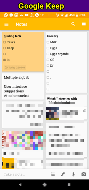 Google Tasks Vs Google Keep 2C