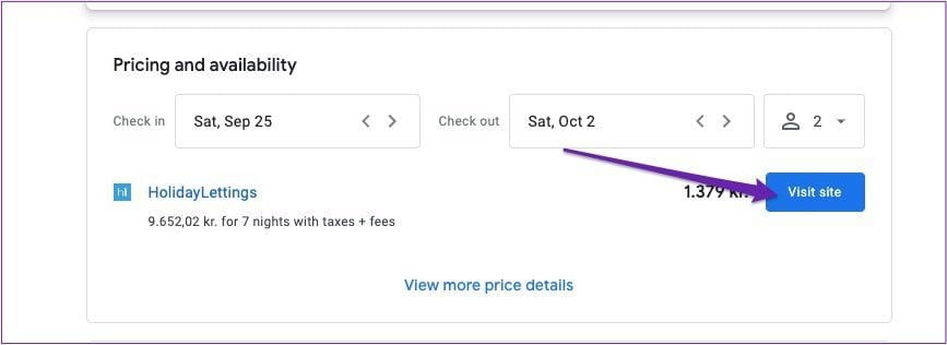 Google travel visit site