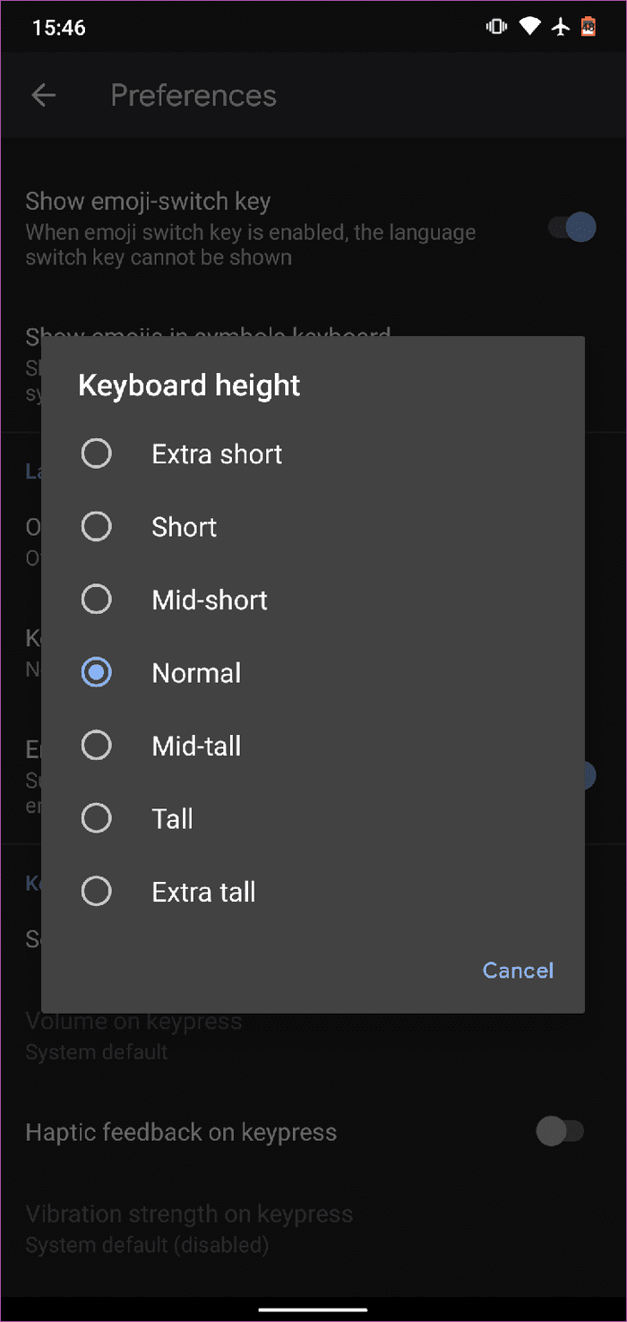 Grammarly vs gboard 16