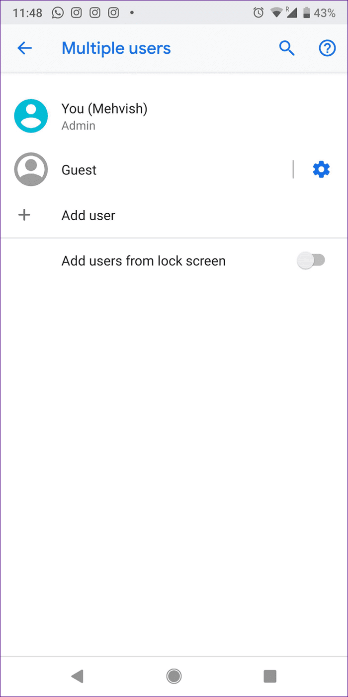 Guest Mode Android 9