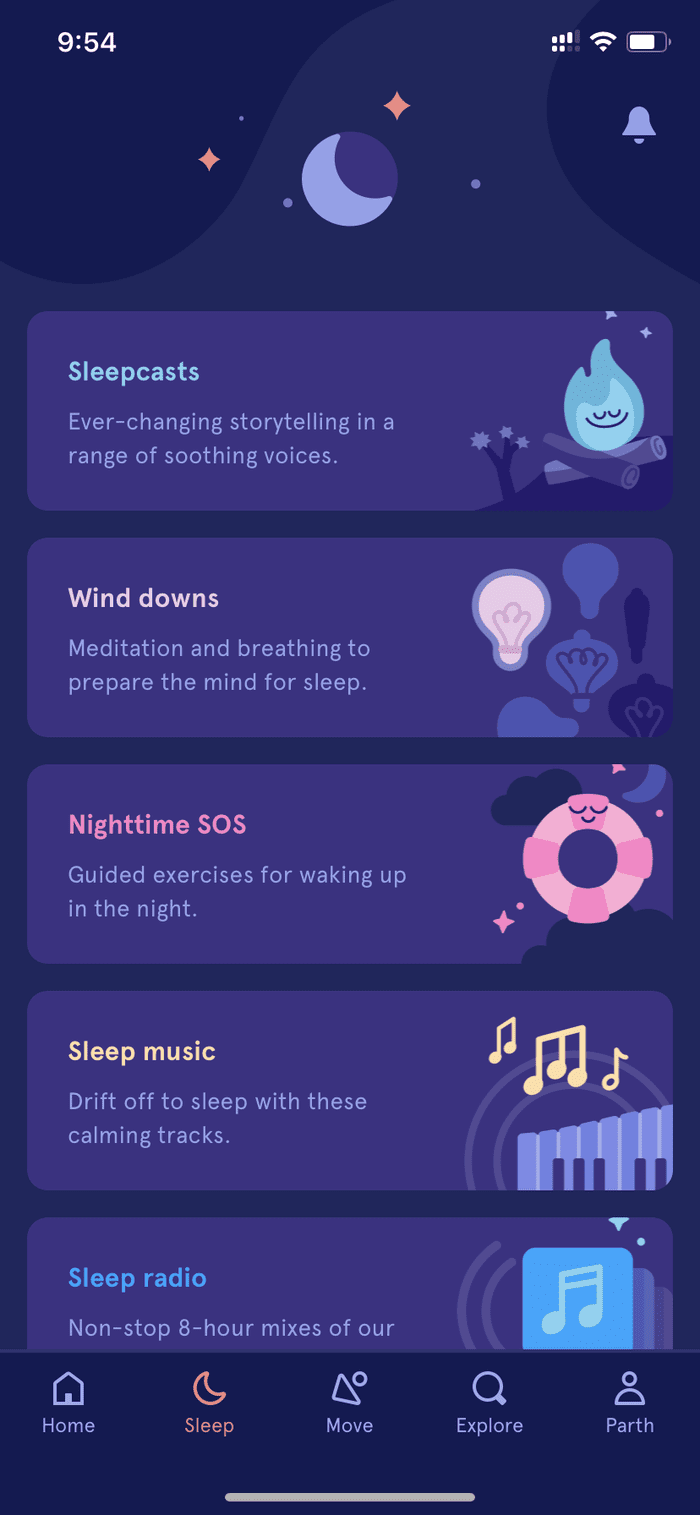 Headspace sleep