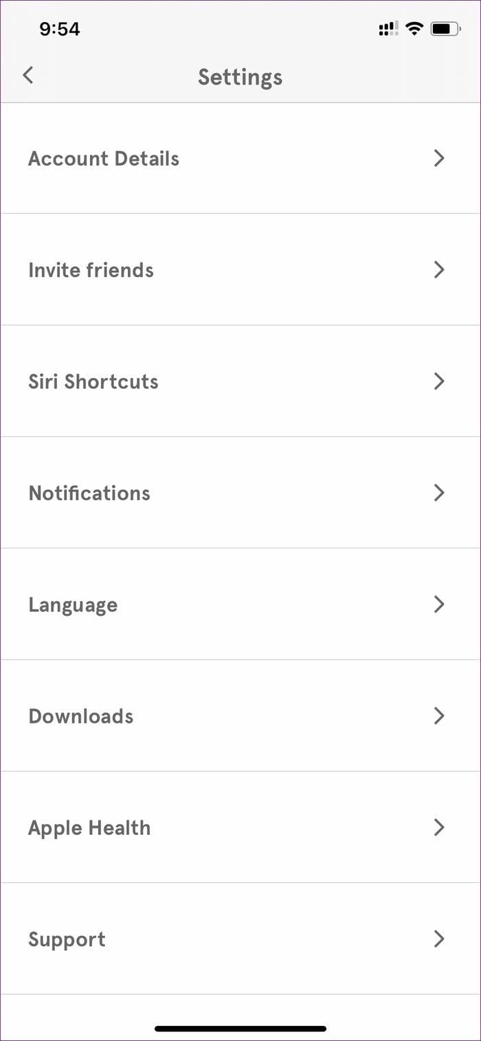 Headspcae settings
