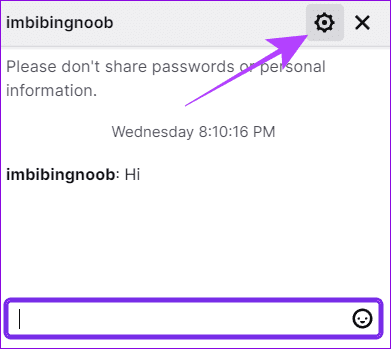 hit the settings icon over the whisper account you want to report