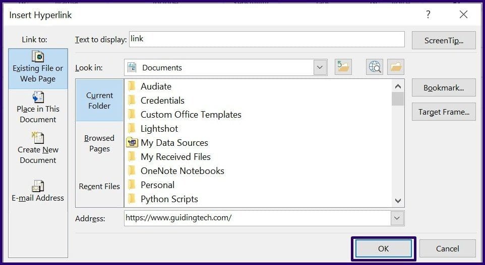How to add and delete hyperlink in microsoft outlook step 8