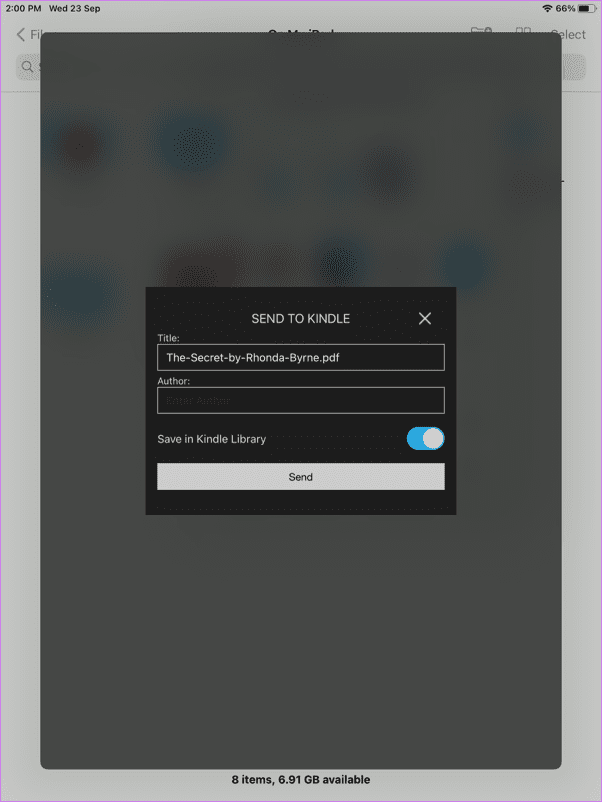 How to add ebooks pdf mobi epub to kindle android iphone ipad 14