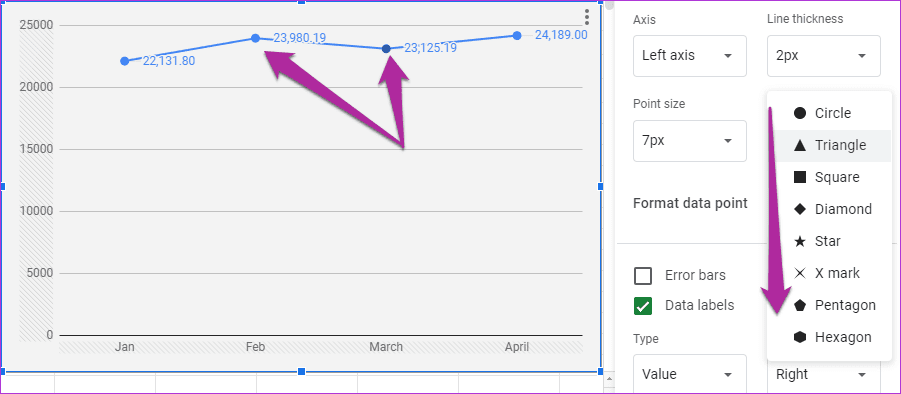 How To Add Text And Format Legends In Google Sheets 6