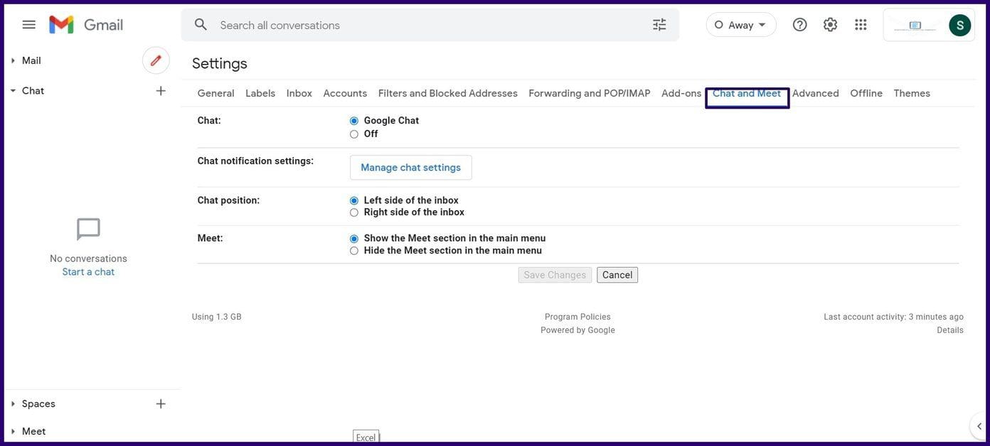 How to block contacts on google chat for gmail step 17