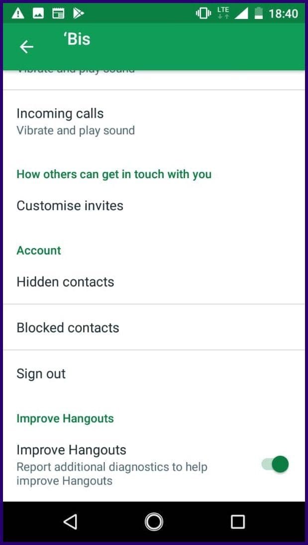 How to block someone on google hangouts for iphone android step 14