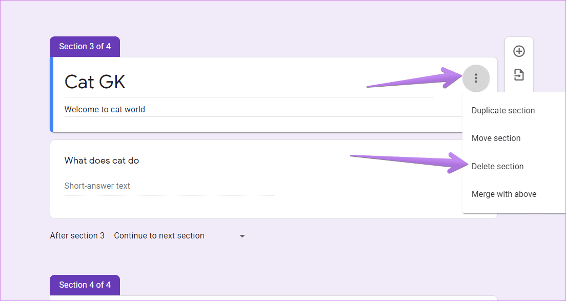 How to create and edit sections in Google forms on mobile and desktop 13