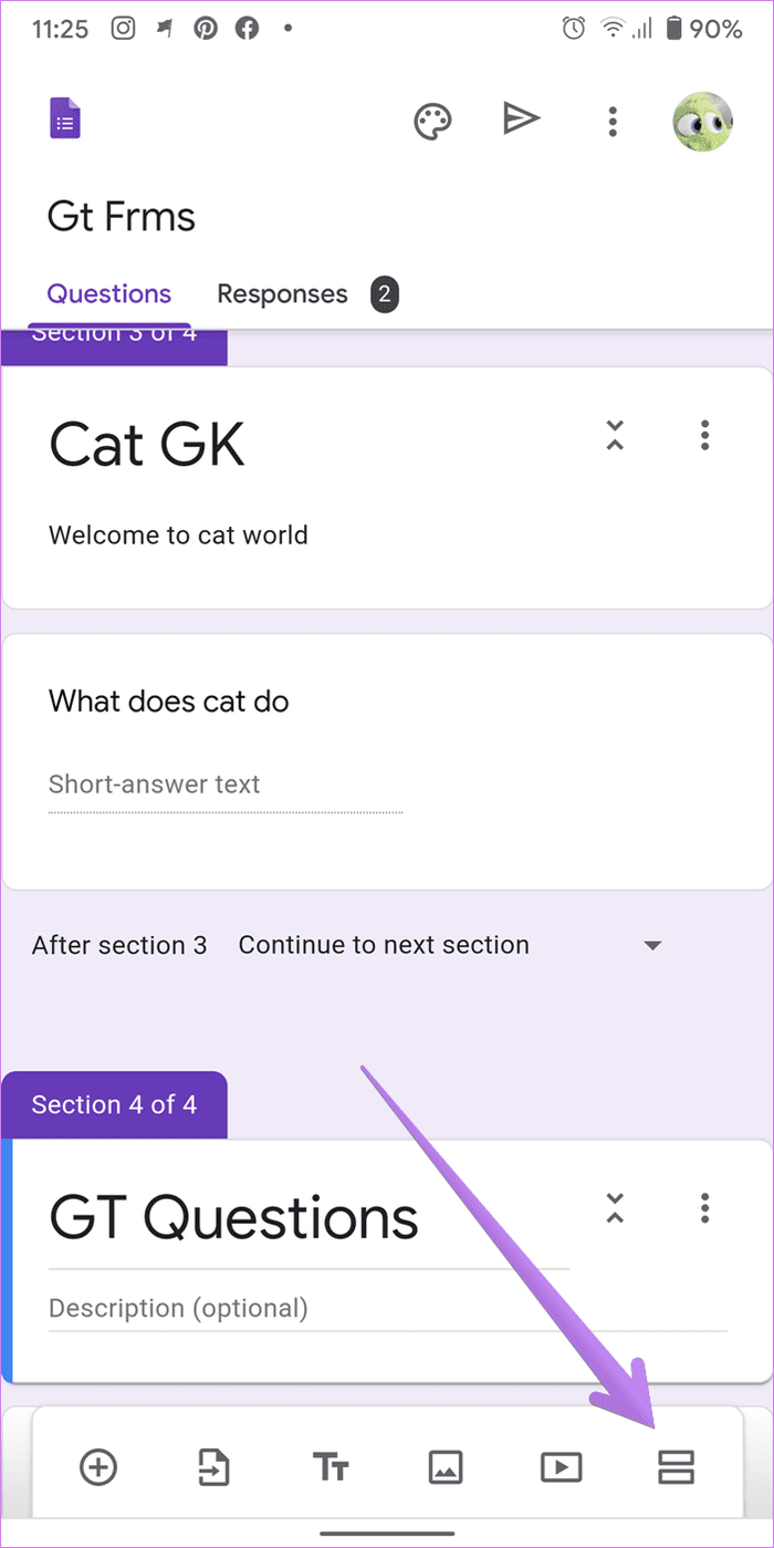 How to create and edit sections in Google forms on mobile and desktop 14