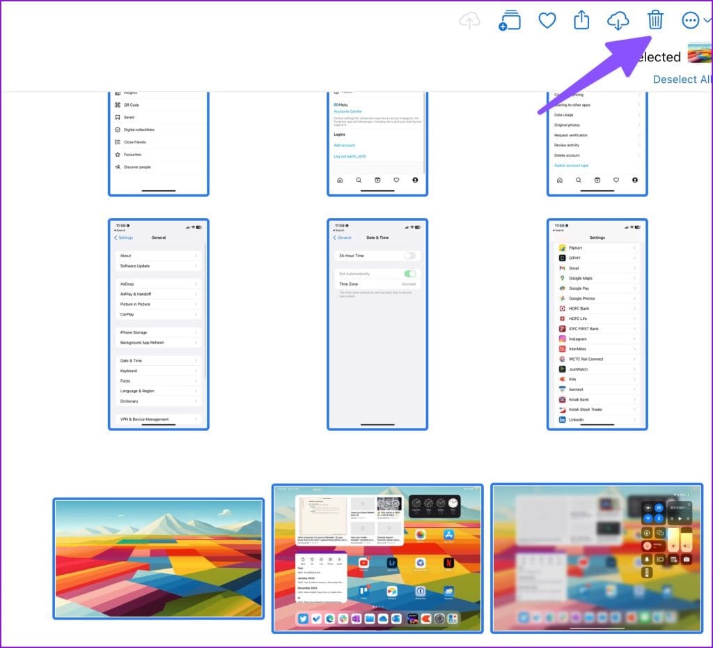delete photos from iCloud web
