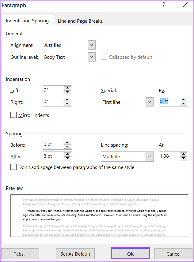 how to indent paragraphs in microsoft word 12