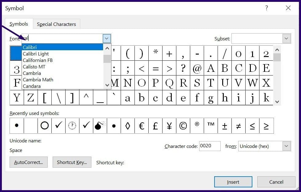 How to insert accents and symbols on windows 10 step 11