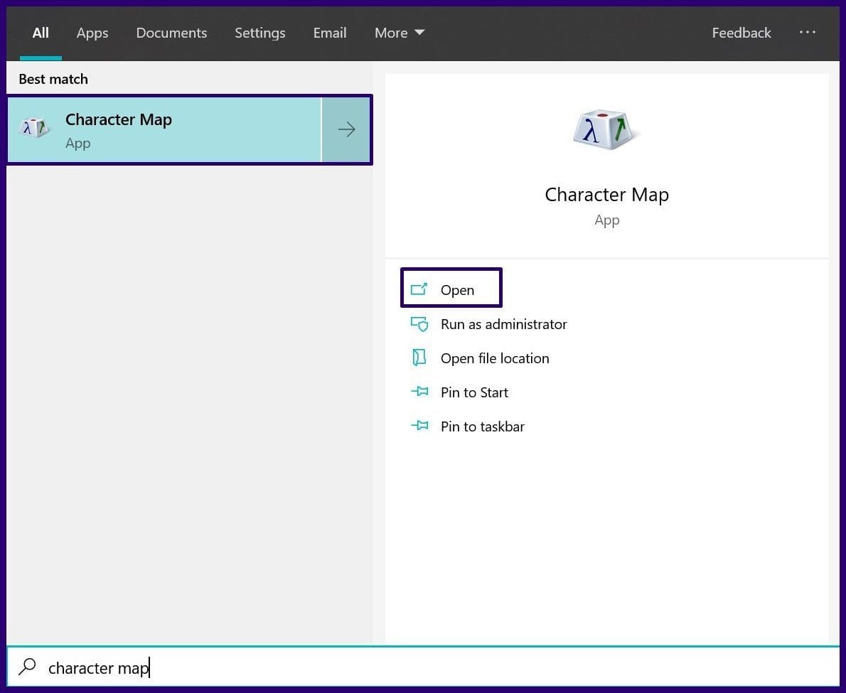 How to insert accents and symbols on windows 10 step 1