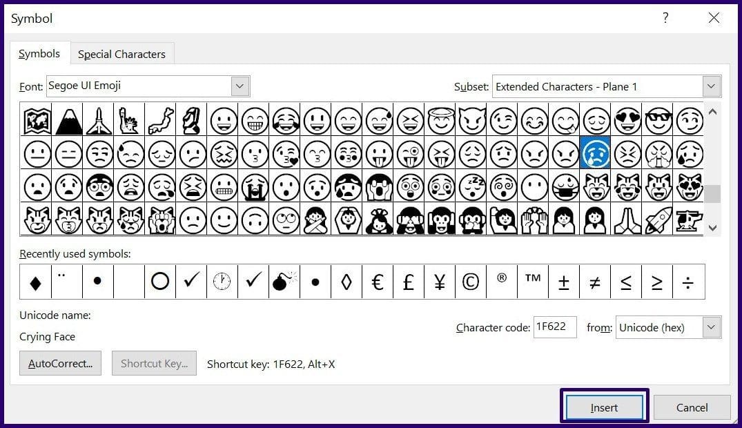 How to insert emojis in microsoft outlook step 10