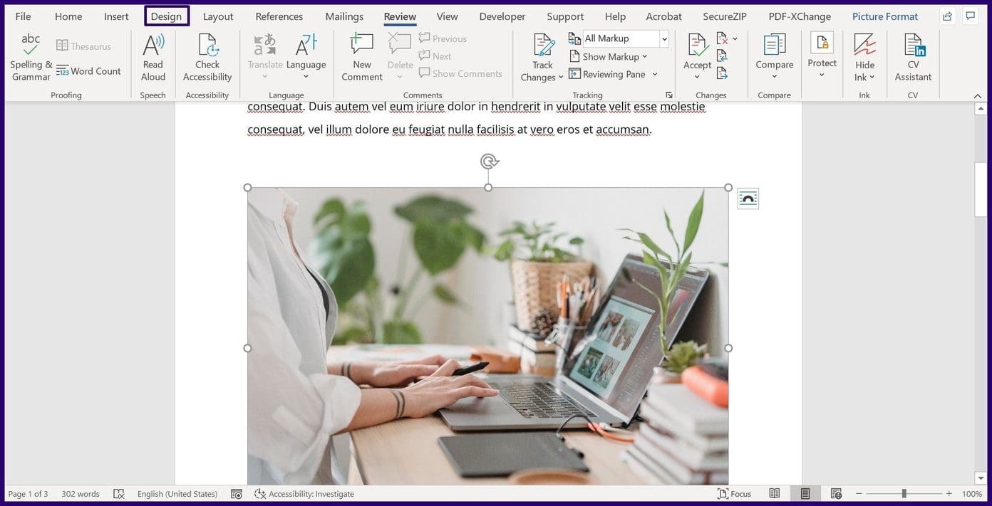How to lock an image in microsoft word step 14