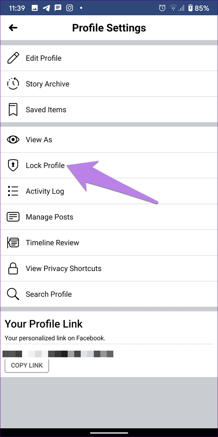 How to lock facebook profile 10