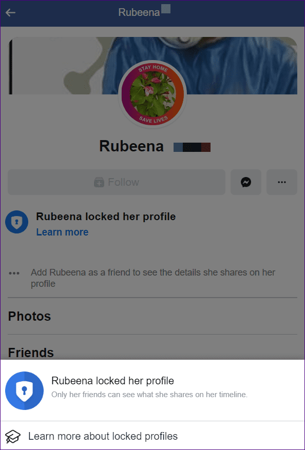 How to lock facebook profile 3
