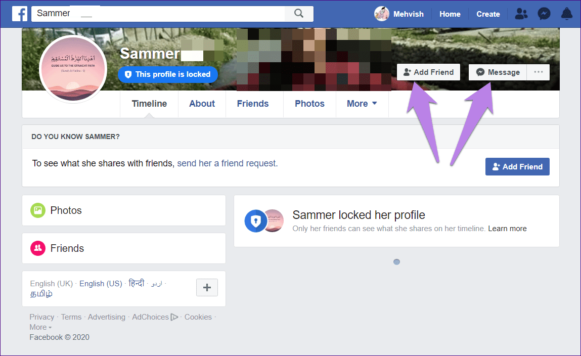 How to lock facebook profile 5