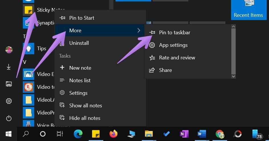 How to put sticky notes shortcut on desktop windows 9