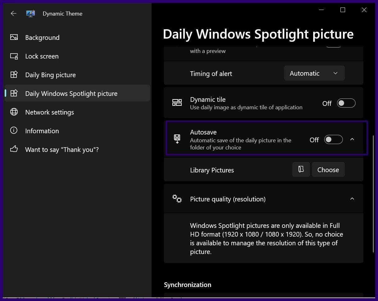 How to save spotlight images on windows 11 step 19