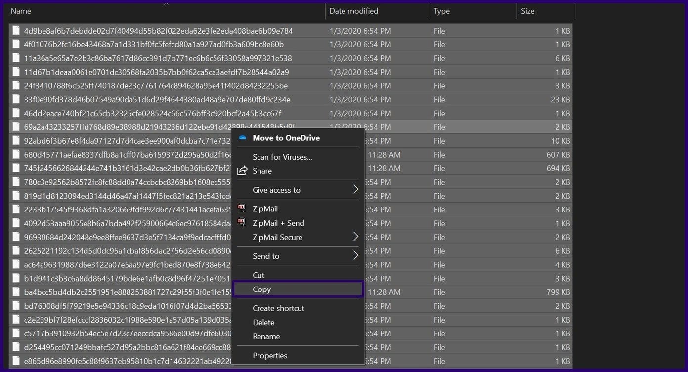How to save spotlight images on windows 11 step 7