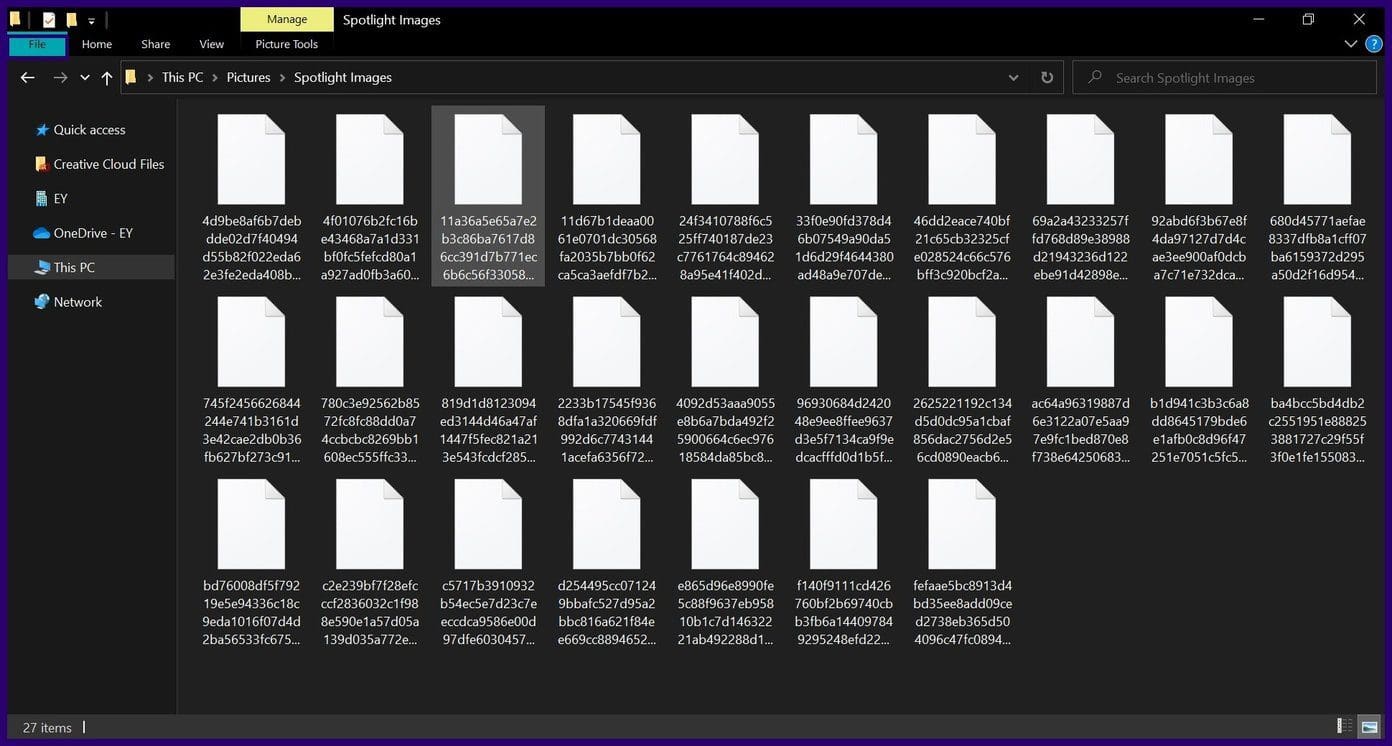 How to save spotlight images on windows 11 step 9